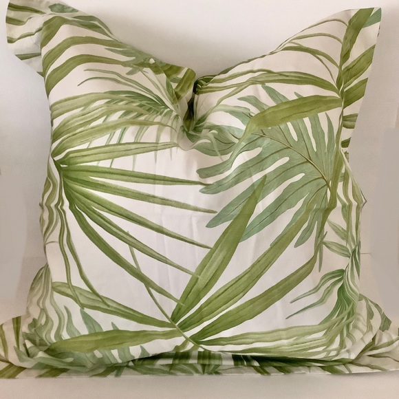 Pottery Barn Palm Print Euro Sham NEW 2 Available!